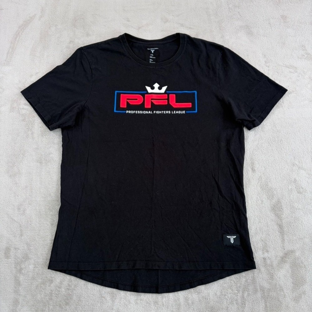 PFL Professional Fighters League Graphic Print Logo T-Shirt Black Men Large MMA